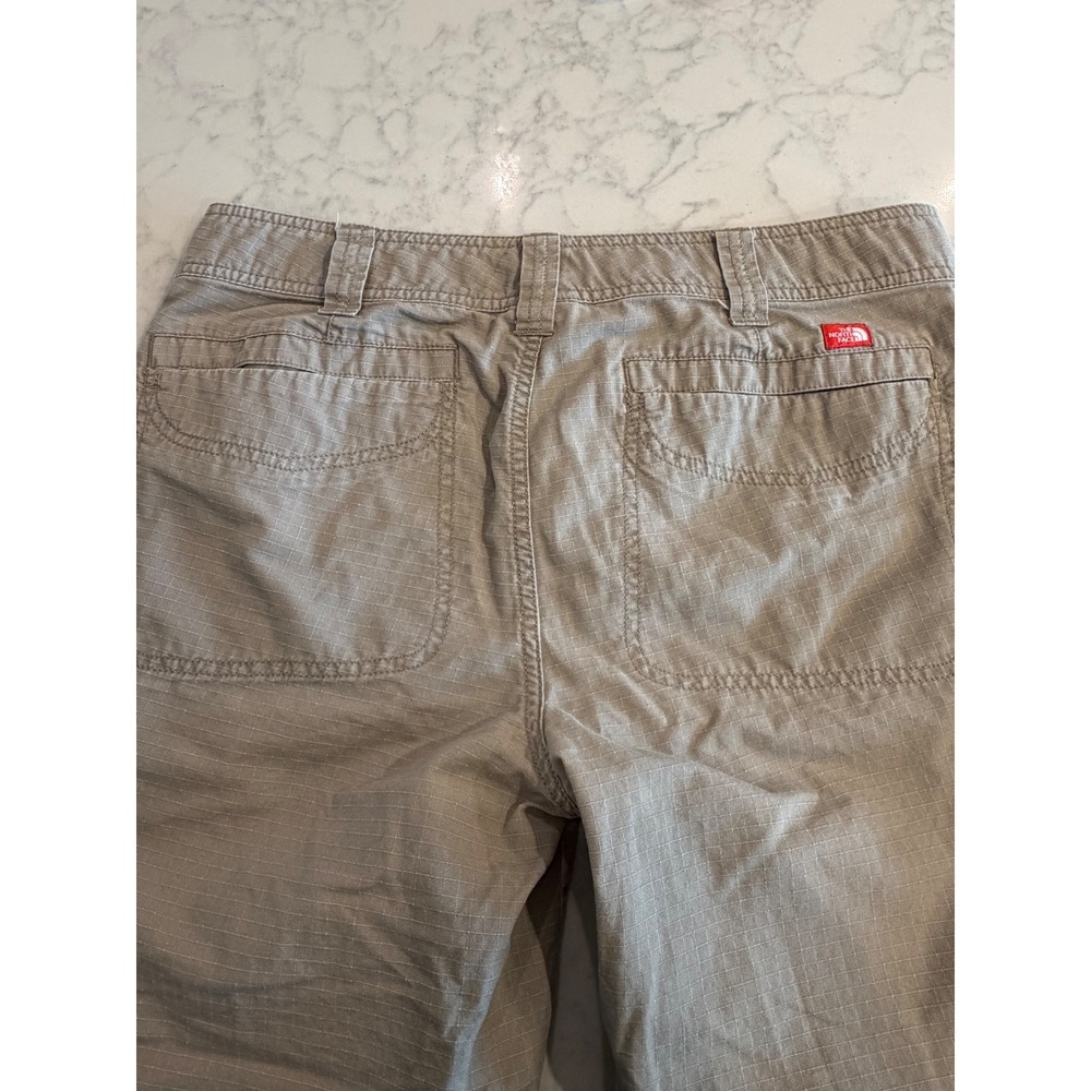 The North Face Womens Khaki Ripstop Capri Pants AU4Q Tan Hiking Size 10 Regular - Picture 8 of 9
